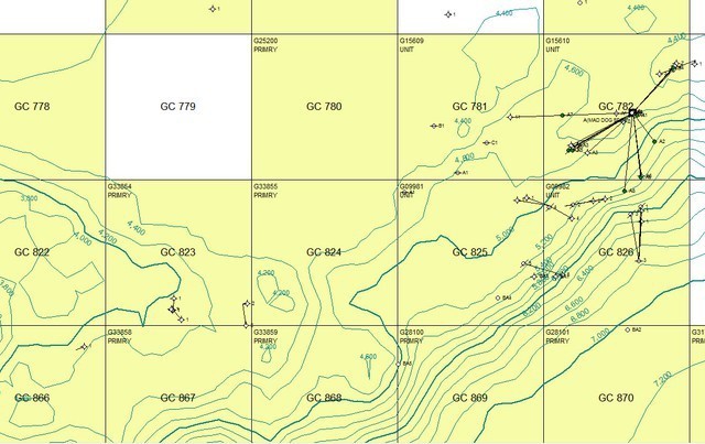 Map - Bathymetric Contours